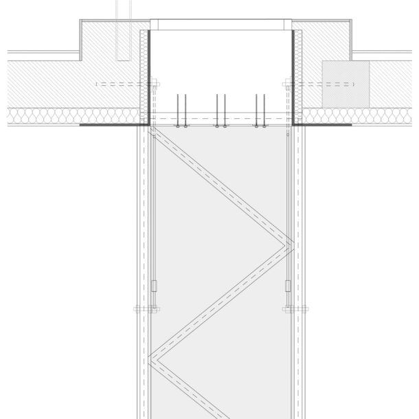 Casa Borghi - Disegno pensilina